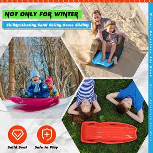 חם נמכר פלסטיק snowboard מזחלת מזחלת 2 אדם מזחלת לילדים ולמזחלות צלחות ספורט חורף - Product Image 3