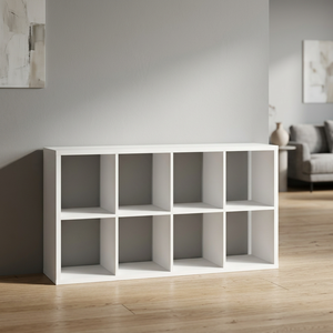 High Quality Contemporary Wood 8 Cube Open Shelf <b>Storage</b> <b>Cabinet</b> Living Room <b>Bedroom</b> Bookcase Organizer Home Furniture School - Product Image 2