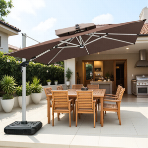 [8000+ Ventas Anuales] Sombrilla para Jardín/Hotel/<span class=keywords><strong>Patio</strong></span>/Bar/<span class=keywords><strong>Patio</strong></span> de Huerta/Playa, Sombrilla de Alta Calidad con Poste de Aluminio Resistente - Product Image 1