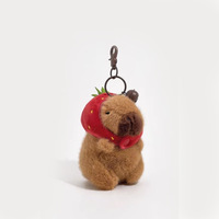 Articles promotionnels en promotion : Mini-cadeaux, porte-clés en peluche mignons en forme de capybara, breloques de sac