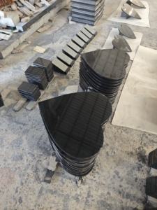 Маленькие гранитные надгробия в форме сердца, черные, для украшения кладбища - Product Image 3