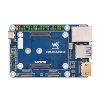 Mini carte de base (B) conçue pour le module de calcul Raspberry Pi 5, l'EEPROM intégrée et la puce de cryptage