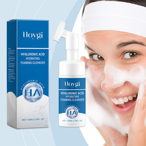 100ml Bubble Hyaluronic Acid Face Wash Mousse Vegan <span class=keywords><strong>Nettoyant</strong></span> pour le <span class=keywords><strong>visage</strong></span> pour les peaux grasses sèches <span class=keywords><strong>et</strong></span> sensibles Nettoyage en profondeur Hydratant - Product Image 1
