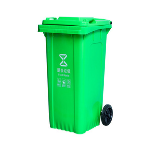 Poubelle de recyclage 120L rectangulaire extérieure en HDPE avec roues pour tri des déchets - Product Image 3