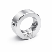 Collier de serrage simple fendu en aluminium usiné CNC pour arbre de transmission de puissance