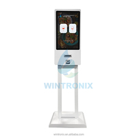 Kiosco Interactivo de Autoservicio de 21.5 Pulgadas, Máquina de Pago Automático, Pantalla Táctil, Mini Kiosco para Restaurante, Lector de Códigos de Barras, SDK