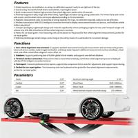 Aligneur de roues 3D magnétique sans fil SmartSafe WA613, pas de câblage nécessaire, machine d'alignement de roues 3D