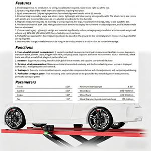 SmartSafe WA613 Aligneur de roues 3D sans fil avec levage magnétique – Machine d'alignement de roues sans câblage Smart Safe - Product Image 3