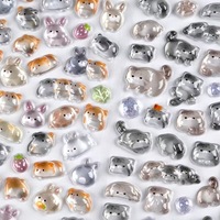 Autocollants en vinyle 3D mignons, gaufrés, imperméables et écologiques, motifs animaux de dessin animé, pour coques de téléphone, journaux et scrapbooking DIY