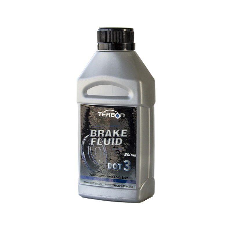 Terbon Wholesale Brake System 500ml Plastic Flat Bottle Brake Fluid DOT 3/4/5.1 Car Brake Lubricants