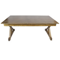 Table à manger rustique en bois massif personnalisée pour mariage, maison, hôtel et atelier - Meubles de salle à manger