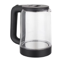 Bouilloire électrique en verre de conception transparente de 1,8 L à haute efficacité pour les appareils ménagers