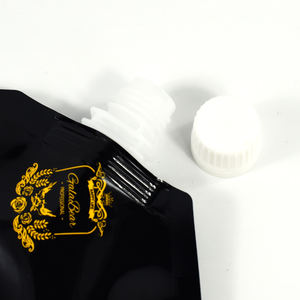 Tas cerat plastik <span class=keywords><strong>Mylar</strong></span> cetak cairan pencuci kaca depan mengkilap desain kustom kustom - Product Image 4