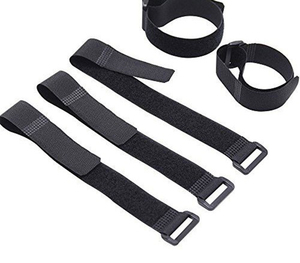 Auto-Adesivo Scarpe Per Bambini <span class=keywords><strong>Magia</strong></span> Nastro 2 centimetri Nero Bianco di Fissaggio dei Cavi - Product Image 1