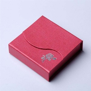 Custom Pink Magnetic Jewelry Gift <b>Box</b>, Flip Lid Rigid <b>Box</b> with Satin Lining for <b>Rings</b> & Earrings - Product Image 5