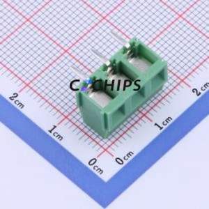 DB127R-5.0-3P-GN-S Screw Terminal Block P=5mm Connector ( Construction: 1x3P )( Pitch: 5mm )( Color: Green ) - Product Image 2