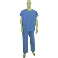 Sıcak satış tıbbi fırça takım elbise toptan hastane tek kullanımlık dokunmamış Unisex tıbbi fırça üniforma takım elbise