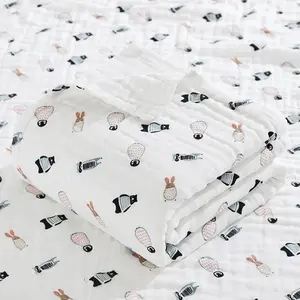150cm शुद्ध कपास छह-परत धुंध बच्चों के स्नान तौलिया बच्चे को कंबल गर्मियों झपकी तौलिया बालवाड़ी द्वारा हवा कंडीशनर