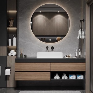 Bathroom Floating Vanity Wooden Bathroom Cabinets Counter Sink Bathroom vanity