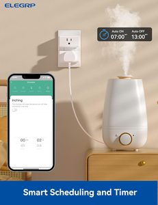 Elegrp chúng tôi bán buôn ul chứng nhận mini thông minh Ổ cắm điện tuya vấn đề thông minh cắm wifi với Apple nhà Alexa Google nhà - Product Image 4