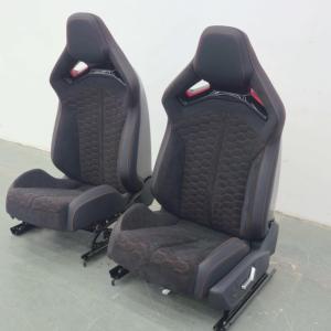 Siège baquet de course en fibre de carbone personnalisé, inclinable, avec logo personnalisé, compatible avec les modèles A3, A5, A6, A7, A8, pour l'intérieur de voiture modifiée. - Product Image 1