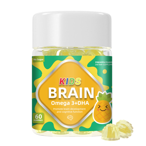 Hezong: Жевательные витамины для мозга детей с Омега-3 <span class=keywords><strong>DHA</strong></span>, 60 жевательных конфет, с индивидуальным логотипом, для иммунитета и антиоксидантной защиты - Product Image 1