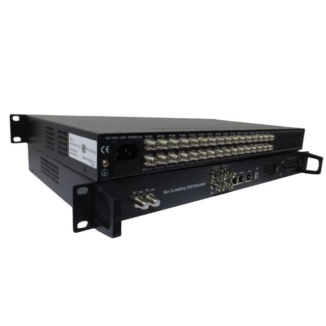 16 in 1 Mux Scrambler QAM DVB-S2 Modulator Support Multi Channel Tuner Input