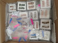 Ongles à presser en gros des États-Unis, haute qualité, motif œil-de-chat français long et pointu, tailles XS/S/M/L, prix de liquidation avantageux