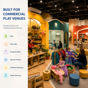 Aire de jeux intérieure commerciale en plastique avec piscine à balles et toboggan, certifiée ASTM, sièges sécurisés personnalisables pour projets de centres commerciaux - Product Image 2