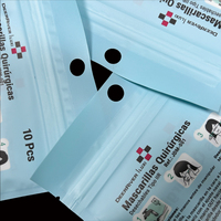 Sacs en plastique refermables en PE, pochettes personnalisées imprimées avec fermeture éclair et trou de suspension, sacs à fermeture éclair pour l'emballage de masques médicaux et de produits jetables