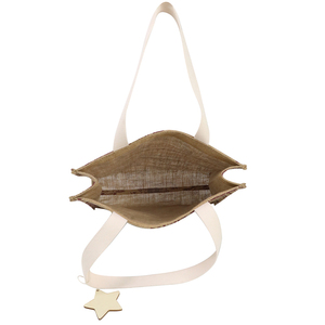 Bolsa de Compras de Lona de Algodón con Logotipo Personalizado y Colgante de Estrella Pequeña - Product Image 6