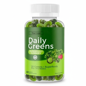 Suplemento de Vitaminas, Superalimento, Gomitas Diarias de Verduras y Frutas, Prebiótico, Probiótico, Apoyo Inmunológico y Energético, Gomitas OEM, 60 Unidades - Product Image 4