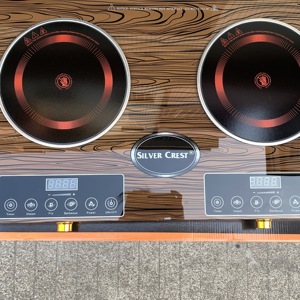 Cucina per uso domestico multifunzione a 2 fuochi manopola Touch comandi a doppia induzione fornelli elettrici - Product Image 3