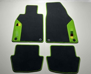 <span class=keywords><strong>Tappetino</strong></span> Interno in Pelle di Lusso Ricamato Personalizzato per Porsche, Accetta Loghi Personalizzati - Product Image 1