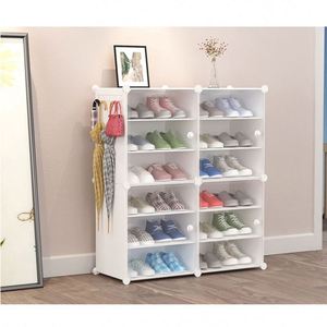 <span class=keywords><strong>Zapatero</strong></span> Moderno de Plástico PP y Tubo de Hierro, Elegante <span class=keywords><strong>Zapatero</strong></span> de 5 Niveles - Product Image 4