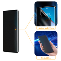 Protection d'écran en hydrogel anti-espion 3D à couverture complète avec colle intégrale pour Samsung Iphone Xiaomi