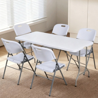 Table pliante moderne en plastique HDPE, modèle YCZ-152-2, longue, portable, simple, creuse, pour conférence, moulée par soufflage, directement de l'usine