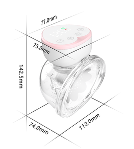 Tire-lait électrique intelligent intégré sans BPA, petit, portable, mains libres, grande aspiration, en silicone, pour femmes enceintes - Product Image 5