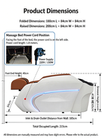 Lit de lavage capillaire électrique de luxe haut de gamme avec massage pour salon de coiffure