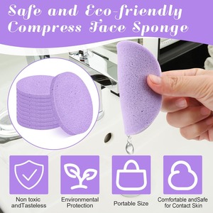 Éponge compressée très vendue, éponge exfoliante nettoyante pour le visage, éponges faciales compressées pour le visage - Product Image 3