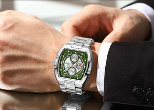 REWARD 812264M Quartz Steel Strip Luxury <b>Watch</b> Large Dial <b>Waterproof</b> Calendar Chronograph Luminous <b>Mens</b> <b>Watches</b> Reloj Hombre - Product Image 5