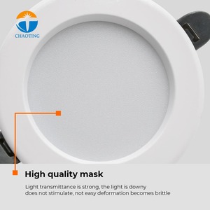 热销嵌入式吸顶铝制+PC筒灯IP44商用LED投光灯带防眩光功能聚光灯 - Product Image 4