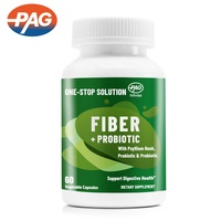 Complément alimentaire probiotique pour la santé avec 10 milliards de UFC, fibres pour le système digestif, capsules HPMC