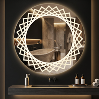 Miroir lumineux LED de haute qualité, sans cadre, décoratif, personnalisé, pour chambre à coucher, Salon, lavabo, salle de bain