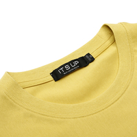 Conception personnalisée poids élevé 210 grammes T-shirt en jersey de coton manches courtes T-shirt d'été en tricot décontracté pour hommes