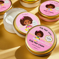 Krim Gel Rambut Anak Organik Melembapkan Perawatan Rambut untuk Anak Kulit Hitam Label Pribadi