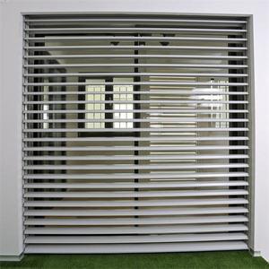 Porte à enroulement transparente en alliage d'aluminium et PC, design moderne pour atelier, surface finie, prix de gros personnalisé - Product Image 5