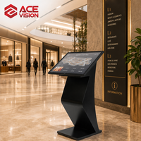 ACEVISION Layar Sentuh Horizontal untuk Iklan Digital, Papan Menu Digital Android untuk Restoran Cepat Saji