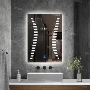 浴室卫生间智能触摸屏发光二极管镜子大传感器开关浴室镜子
