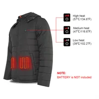 Uomo donna nero personalizzato riscaldamento abbigliamento inverno impermeabile elettrico termico 5V batteria USB Power Bank giacca riscaldata